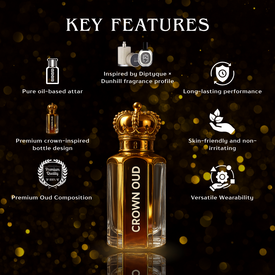 CROWN OUD – Luxury Attar (16ml)